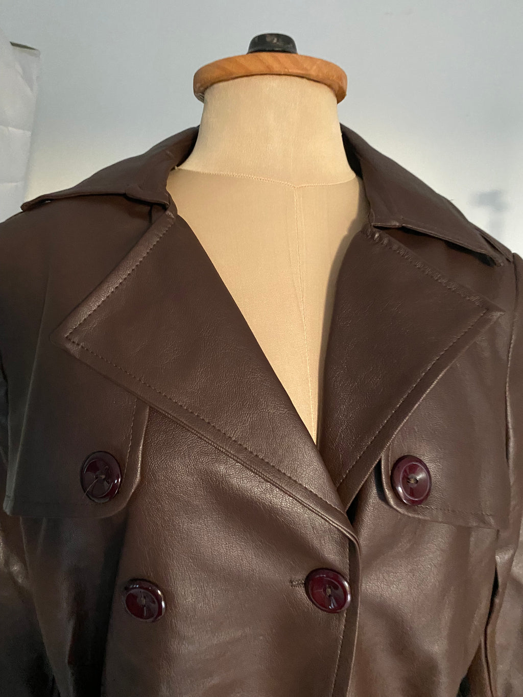 Leather coat